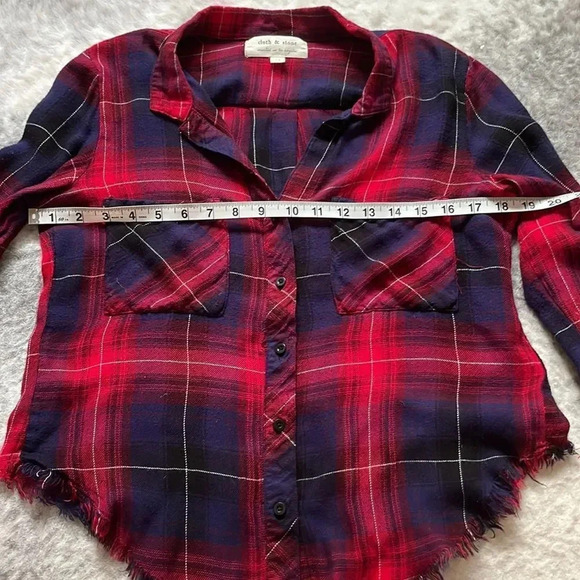 Anthropologie Cloth & Stone Plaid Shirt - Picture 8 of 12